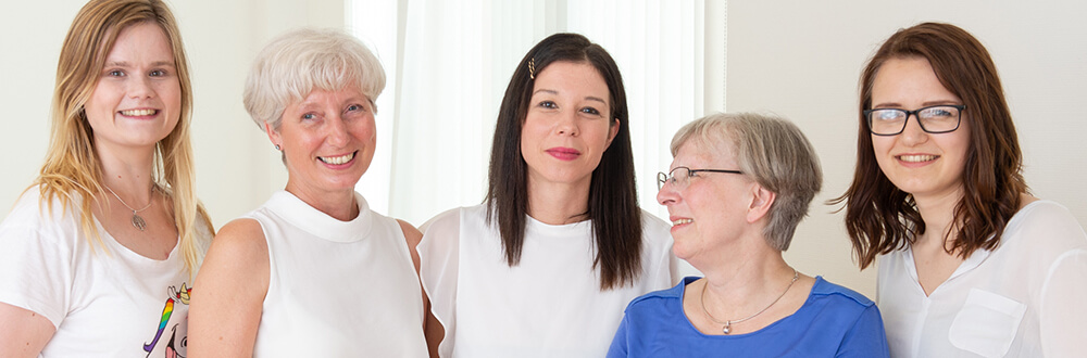 v.l.n.r. Inga Ronneburg, Susanne Schmidt, Melanie Lazendic, Ute Günther und Paula Ruge